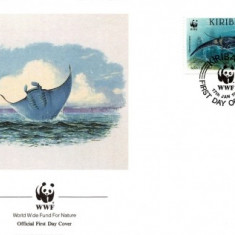 WWF FDC complet set /4 buc. / 1991 Kiribati - Sea Life