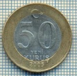 2636 MONEDA - TURCIA - 50 YENI KURUS - anul 2005 -starea care se vede