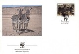 WWF FDC 1991 Namibia - Zebra complet serie - 4 buc. FDC