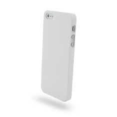 Husa alba silicon rigid iphone 5 + folie protectie ecran si spate
