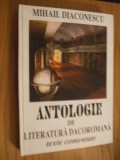 ANTOLOGIE de LITERATURA DACOROMANA - Mihail Diaconescu (texte comentate) - 2003, 352 p., Alta editura