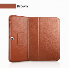 Husa Executive Case Piele Naturala Samsung Galaxy Tab3 10.1 P5200 by Yoobao Originala Brown foto