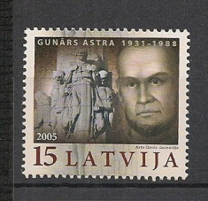 Letonia.2005 Monumentul lui G.Astra-luptator ptr. libertate SL.232 foto