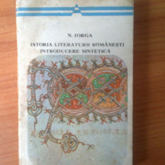 d5 N. Iorga - Istoria literaturii romanesti - Introducere sintetica