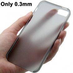 15. Capac husa ultrathin ultraslim ultra subtire iPhone 5, grosime 0,3 mm + folie protectie CADOU foto