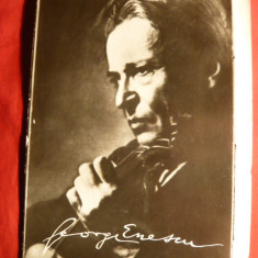 Fotografie cu George Enescu cu autograf fotografiat