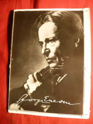 Fotografie cu George Enescu cu autograf fotografiat foto