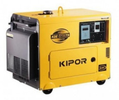 Generator de curent diesel Kipor KDE6700TA 4,5kVA - SUPER SILENT foto