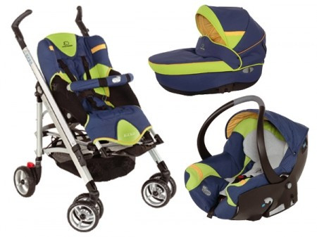 Carucior pentru copii Bebe Confort 3 in 1, model Lola, Altele, Pliabil,  Albastru | Okazii.ro