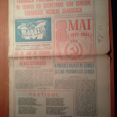 ziarul magazin 8 mai 1981 (60 de ani de la infintarea partidului comunist )
