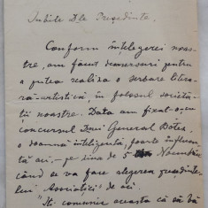 Scrisoare Constanta Hodos catre Corneliu Moldovanu , Presedintele SSR , 1922