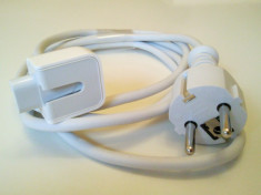 Prelungitor Cablu Tensiune ,Apple Power Cord,cablu alimentare pt incarcator Apple MacBook ,iPhone. foto