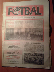 ziarul fotbal 1986 (retrospectiva anului 1986 la fotbal,steaua castigatoare a cupei campionilor europeni ) foto