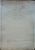 Cerere scrisa olograf si semnata de Radu Tudoran, adresata S. S. R., 1947