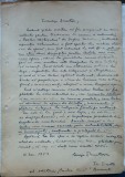 Scrisoare olografa a scriitorului George Dumitrescu, 1953