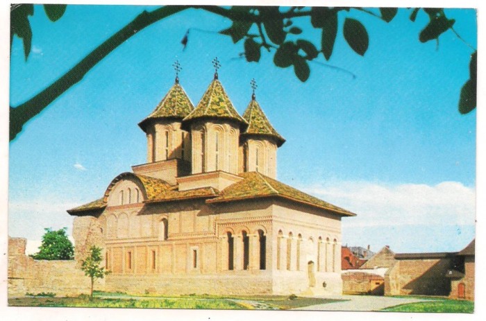 carte postala(ilustrata)-TARGOVISTE-Biserica Curtii Domnesti