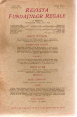 REVISTA FUNDATIILOR REGALE -ANUL XIII ianuarie 1946 ,1B foto