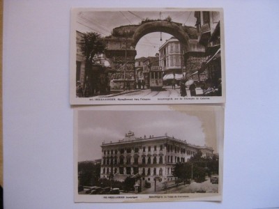 2 CARTI POSTALE SALONIK DIN ANII 20 foto