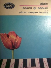 Alain - Studii si eseuri vol. 2 - Pareri despre fericire foto