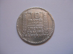 10 FRANCI 1931 DIN ARGINT(9,7 GRAME) foto