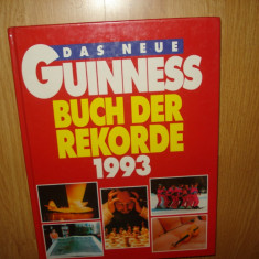 GUINNESS BUCH DER REKORDE 1993- CARTEA RECORDURILOR LB.GERMANA