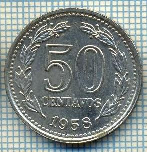 2786 MONEDA - REPUBLICA ARGENTINA - 50 CENTAVOS - anul 1958 -starea care se vede