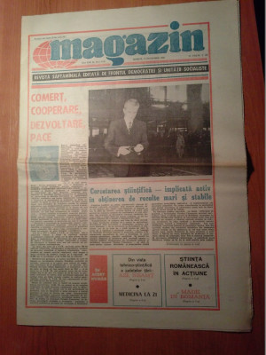 ziarul magazin15 octombrie 1988-ceausescu a inaugurat targul international BUC. foto