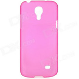 Cumpara ieftin Husa silicon roz samsung galaxy s4 mini i9190 + folie protectie ecran + expediere gratuita
