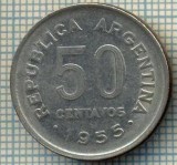 2784 MONEDA - REPUBLICA ARGENTINA - 50 CENTAVOS - anul 1955 -starea care se vede