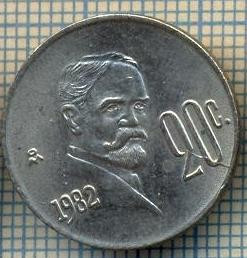 2740 MONEDA - MEXIC - 20 CENTAVOS - anul 1982 -starea care se vede foto