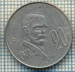 2742 MONEDA - MEXIC - 20 CENTAVOS - anul 1977 -starea care se vede