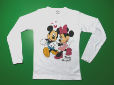 PRET REDUS ! - Tricou maneca lunga fetite - 11 - 12 ani/164cm - Minnie &amp;amp;amp;amp; Mickey - NOU ! foto