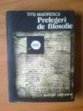 E1 Titu Maiorescu - Prelegeri de filosofie, Alta editura