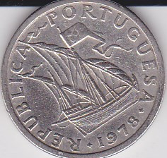 Portugalia 2.50 escudos 1978 foto