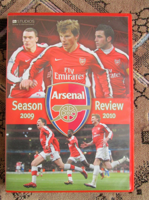 ARSENAL - sezonul fotbalistic 2009-2010 - DVD original din Anglia - CA NOU!!!