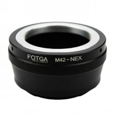 Adaptor FOTGA obiectiv M42 la camere Sony Nex 3 5 5N 6 7 C3 3N 5R , constructie metalica, capac inclus foto