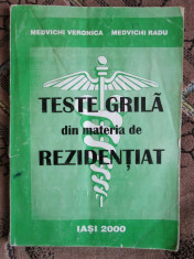 TESTE GRILA din materia de REZIDENTIAT - MEDVICHI Veronica si MEDVICHI Radu (Iasi, 2000) foto