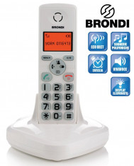 Telefon fix fara fir.Brondi. Alb /Practic. 100 Ron. foto