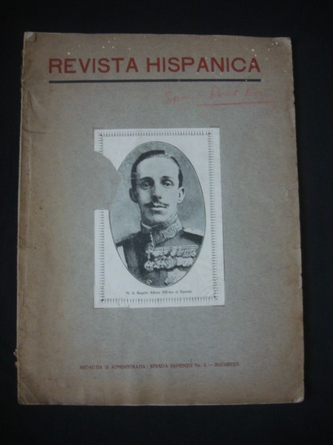 REVISTA HISPANICA * ANUL I 1928 {bilingva spaniola romana}