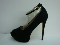 PANTOFI ZARA / PLATFORME, PEEP-TOE, PLATFORMA ASCUNSA - MAR. 40, NOI - TRANSPORT GRATUIT! foto