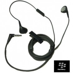 CASTI BLACKBERRY Q10 ORIGINALE HANDSFREE NOI CULOARE NEAGRA CU MUFA 3.5MM JACK NORMAL Model HDW-24529-001 Tip Stereo foto