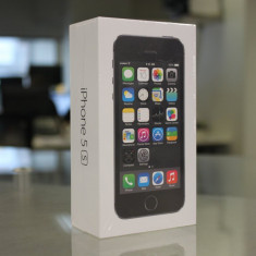 APPLE IPHONE 5S 16GB SPACE GRAY GRI BLACK SIGILAT NOU PACHET COMPLET GARANTIE 24 DE LUNI! foto