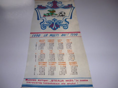 Calendar fotbal 1990 &amp;quot;STEAUA&amp;quot; MIZIL foto