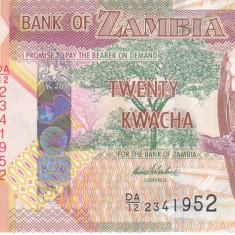 Bancnota Zambia 20 Kwacha 2012 - P52a UNC