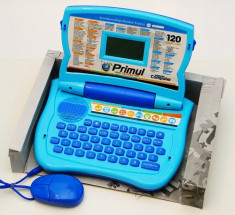 Primul meu calculator, Laptop jucarie 120 func, Laptop copii 120 functii, Laptop educativ bilingv romana-engleza, primul laptop, computer pentru copii foto