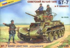 + Macheta Zvezda 3545 1:35 - BT-7 Soviet Light Tank with Crew + foto