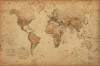Poster World Map, 60.96x91.44 cm, Made in USA, Afis Decorativ Harta Lumii