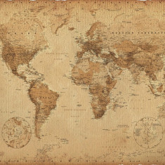 Poster - WORLD MAP 60,96x91,44