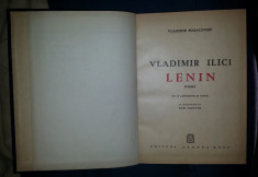 V. Maiakovski VLADIMIR ILICI LENIN poema * POEMUL LUI OCTOMBRIE Ed. Cartea Rusa 1949 colegate foto