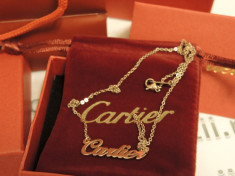 Colier CARTIER logo rose gold 14k plated cod intern 672 foto